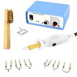 Class Zd-8905 New Isı Ayarlı Ahşap Yakma Makinası 6xgölgeleme Uçlu Set+tel Fırça Mavi