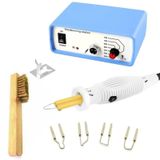 Class ZD-8905 New Isı Ayarlı Ahşap Yakma Makinesi 4X Gölgeleme Uçlu Set + Tel Fırça