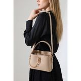 CLASSBAG Günlük Vizon Kadın Çanta, Ayarlanabilir Askılı Zincir Aksesuarlı El ve Omuz Çantası