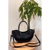 Classbag Kadın Siyah Moon Bag - Modern Çapraz Askılı El & Omuz Çantası