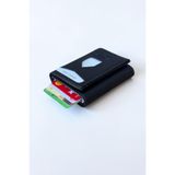 Classbag Mekanizmalı Otomatik Kızaklı Kartlıklı Siyah Renk Erkek Cüzdanı (7Cm x 10Cm)