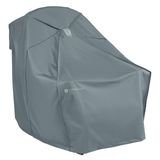 Classic Accessories Storigami Suya Dayanıklı 90 cm Kolay Katlanan Veranda Adirondack Sandalye Örtüsü, Anıt Grisi