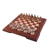 Classic Grand Satranç Takımı / Metal Figürlü - Gül