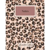 Classic Leopard Print Design Notebook for Teens, Tweens, Students,: 8.5 x 11 Inch, Paperback, Soft Matte-Finish, 70 Sheets, College-Ruled