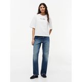 Classıc Scrıpt Trapeze Tee Kadın Beyaz T-Shirt - Ww0ww50948