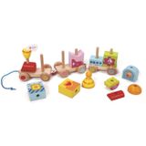 Classic World 2558 Ahşap Çekçek Tren Bloklar