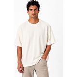 Classics Men Bordoo Basic Bisiklet Yaka Oversize Kısa Kol Erkek Tişört 7701 - Beyaz - XL