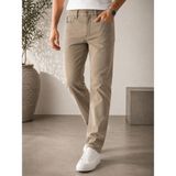 Classics Men Captiva Regular Fit Likralı Erkek Desen Jean Pantolon 7733 - Krem - 34