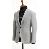 Classics Men Erkek Italyan Kesim Astarsz Blazer Ceket Klasik ve Modern Şıklık - 7472 - 48 - Gri