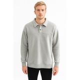 Classics Men Erkek Oversize Uzun Kol Polo Yaka Sweatshırt-7099