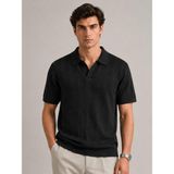 Classics Men Jerox Slim Fit Erkek Polo Yaka Triko Tişört 7697 - Siyah - 2XL