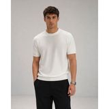 Classics Men Lookman Slim Fit Erkek Kısa Kol Triko Tişört 7696 - Beyaz - XL