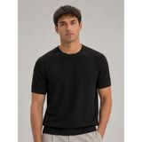 Classics Men Lookman Slim Fit Erkek Kısa Kol Triko Tişört 7696 - Siyah - XL