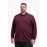 Classics Men Simenti Büyük Beden Erkek Polo Yaka Sweatshirt - 7565