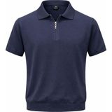 Classics Men Turbulance Polo Yaka Kısa Kol Fermuarlı Erkek Triko Tişört 7599 - Lacivert