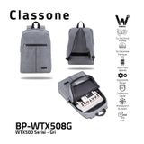 Classone BP-WTX508G 15.6" Su Geçirmez Kumaş Fermuar Notebook Laptop Çantası