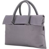 Classone BYN-EL004 Wtxpro Su Geçirmez Kumaş 13-14 Inch Bayan Laptop El Çantası- Tote Bag - Gri