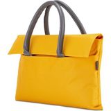 Classone BYN-EL008 Wtxpro Su Geçirmez Kumaş 13-14 Inch Bayan Laptop El Çantası- Tote Bag - Sarı