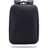 Classone GA-0010 Gauntlet V1 Sert Kabuk Serisi 15.6 inch Uyumlu WTX Pro Su Geçirmez Kumaş Laptop Çantası -Siyah