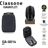 Classone GA-0014 Gauntlet V1 Sert Kabuk Serisi 15.6 Inch Wtx Pro Su Geçirmez Kumaş Laptop Çantası - Gri