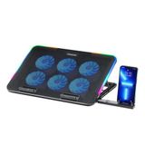 Classone M60 Laptop Soğutucu, 2500 RPM,10 RGB ışık kontrolü, 15.6-17 inch, kontrolü, 6 Bü