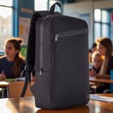 Classone Mila PR-EK200 15,6' Su Geçirmez Kumaş Fermuar Okul Sırt Çantası - 1 Adet - 0TB-Siyah