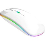Classone RGB-102F Rgb Işıklı, Efektli, Silent-Sessiz, Rf Kablosuz, Bluetooth Mouse - Beyaz