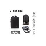Classone Savona Serisi Bp-sv100 Wtx Pro Su Geçirmez Kumaş ,15.6? Laptop Sırt Çantası - Siyah