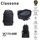 Classone VC173-00B VIP Vakum Travel Serisi 14, 15.6, 17,3 inç Laptop Sırt Çantası- Siyah