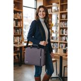 Classone Wtx204 Wtxpro Serisi Su Geçirmez Kumaş 15.6 Inch Macbook, Laptop , Notebook El Çantası- Gri