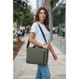 Classone Wtx207 Wtxpro Serisi Su Geçirmez Kumaş 15.6 Inch Macbook, Laptop , Notebook El Çantası- Yeşil