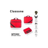 Classone Wtx302 Serisi 15.6 İnch Uyumlu Su Geçirmez Kumaş Macbook, Laptop , Notebook El Çanta