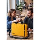 Classone Xyz Serisi XYZ-T24 15.6 Uyumlu Unisex Macbook Laptop Notebook El ve Omuz Çantası - Sarı