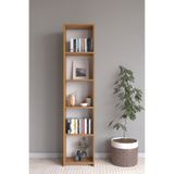 CLASSY HOME TASARIM CLASSY 104EMİR 5 RAFLI ARKALIKLI KİTAPLIK VE DOLAP ATLANTİK ÇAM