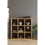 CLASSY HOME TASARIM CLASSY 107OYA 9 RAFLI KARE KİTAPLIK SAFİR MEŞE