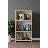 CLASSY HOME TASARIM CLASSY 108YAGMUR 3 RAFLI KİTAPLIK VE DOLAP SAFİR MEŞE