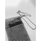Classy Telefon Çantası, Kristal Taşlı Bel Çantası, Taşlı Omuz Çantası, Kol Çantası, Telefon Aksesuarı