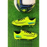 ClassyMen Yetişkin Erkek Çocuk Çivili Dişli Kramponu Halı Sahası Sarı Futbol Spor Ayakkabısı