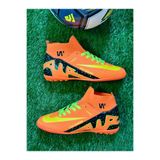 ClassyShot Walked Boğazlı Çorap Bilekli Erkek Çocuk Dişsiz Çivisiz Turunç HalıSaha Krampon Futbol Spor Ayakkabı