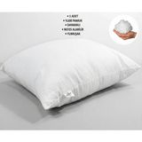 Clasy 1 Adet %100 Pamuk Yastık Dayanıklı Nefes Alabilir Yumuşak 700 Gram - 50 x 70 cm - Beyaz