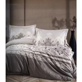 Clasy %100 Pamuk Ranforce Çift Kişilik Nevresim Takımı - Gri - 200 x 220 cm