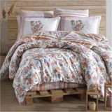 Clasy %100 Pamuk Ranforce Tek Kişilik Nevresim Takımı - Pudra - 160 x 220 cm