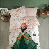 Clasy %100 Pamuk Tek Kişilik Uyku Seti (Lastikli Çarşaf) Tiana V1 Taş