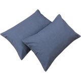 Clasy 2 Adet %100 Pamuk Ranforce Yastık Kılıfı 50 x 70 - Gri