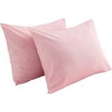Clasy 2 Adet %100 Pamuk Ranforce Yastık Kılıfı 50 x 70 - Pembe