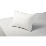 Clasy 2 Li Pamuk Saten Çizgili Yastık Kılıfı 50 x 70 - Beyaz