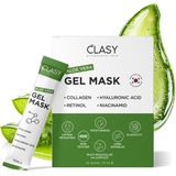 Clasy Care Aloe Vera Jel Maske - Kolajen ve Retinol ile Nemlendirici Yüz Maskesi - Güneş Yanığına Karşı Ferahlatıcı Bakım - Seyahat Boyu