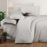 Clasy Çift Kişilik Nevresim Takımı Britta V3 Gri - 200 x 220 cm