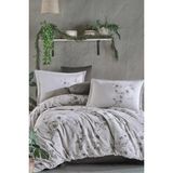 Clasy Çift Kişilik Saten Nevresim Takımı Paredes Bej - 200 x 220 cm