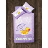 Clasy Duck Ranforce Lila Bebek Nevresim Takımı